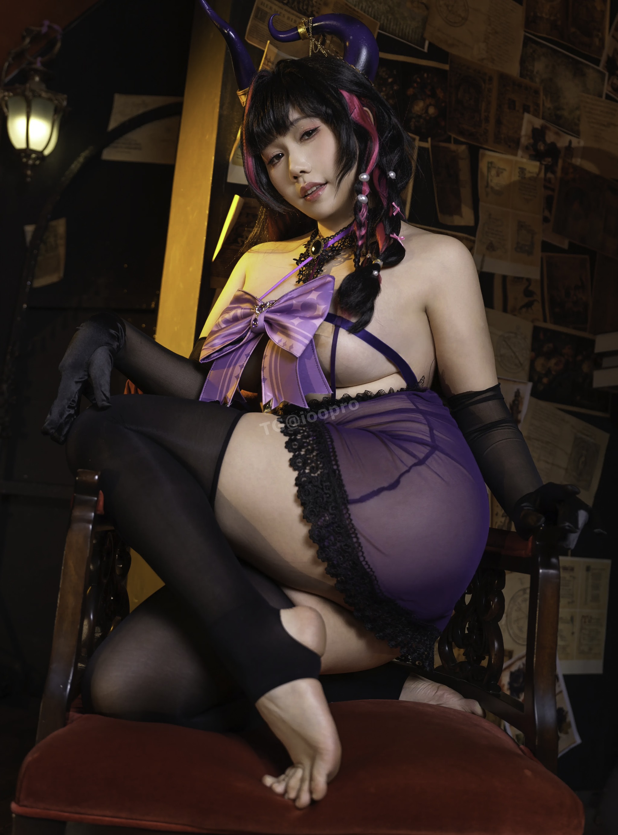 图片[1]-麻花麻花酱 – NO.130 麻花酱 万圣节魔女安妮女王明日奈[165P]-XikXak